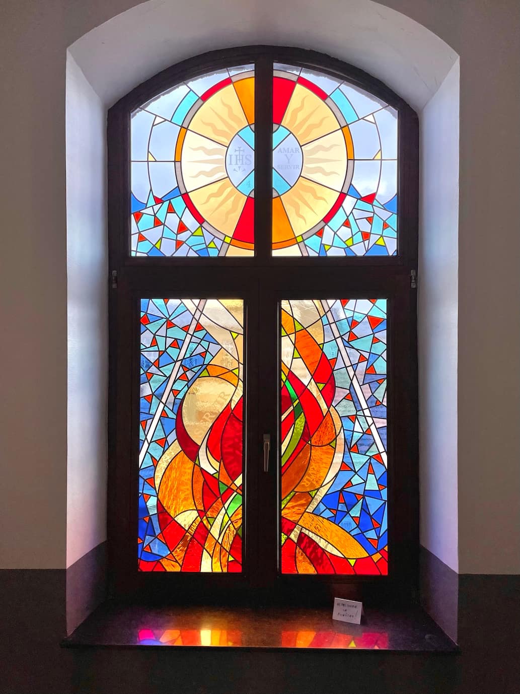 Vitrail pour un chapelle
